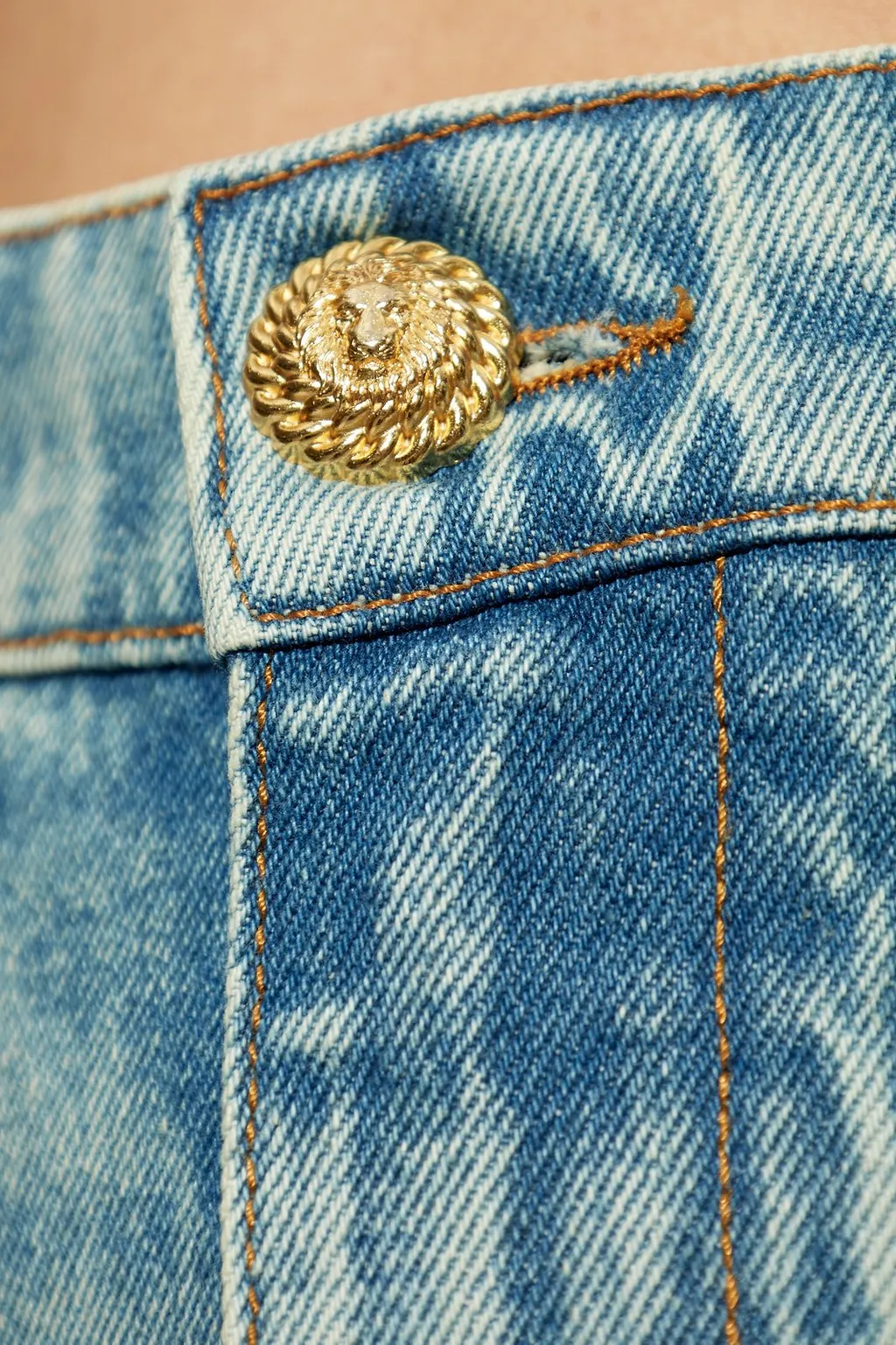 Balmain High-Waisted Flared Denim Jeans