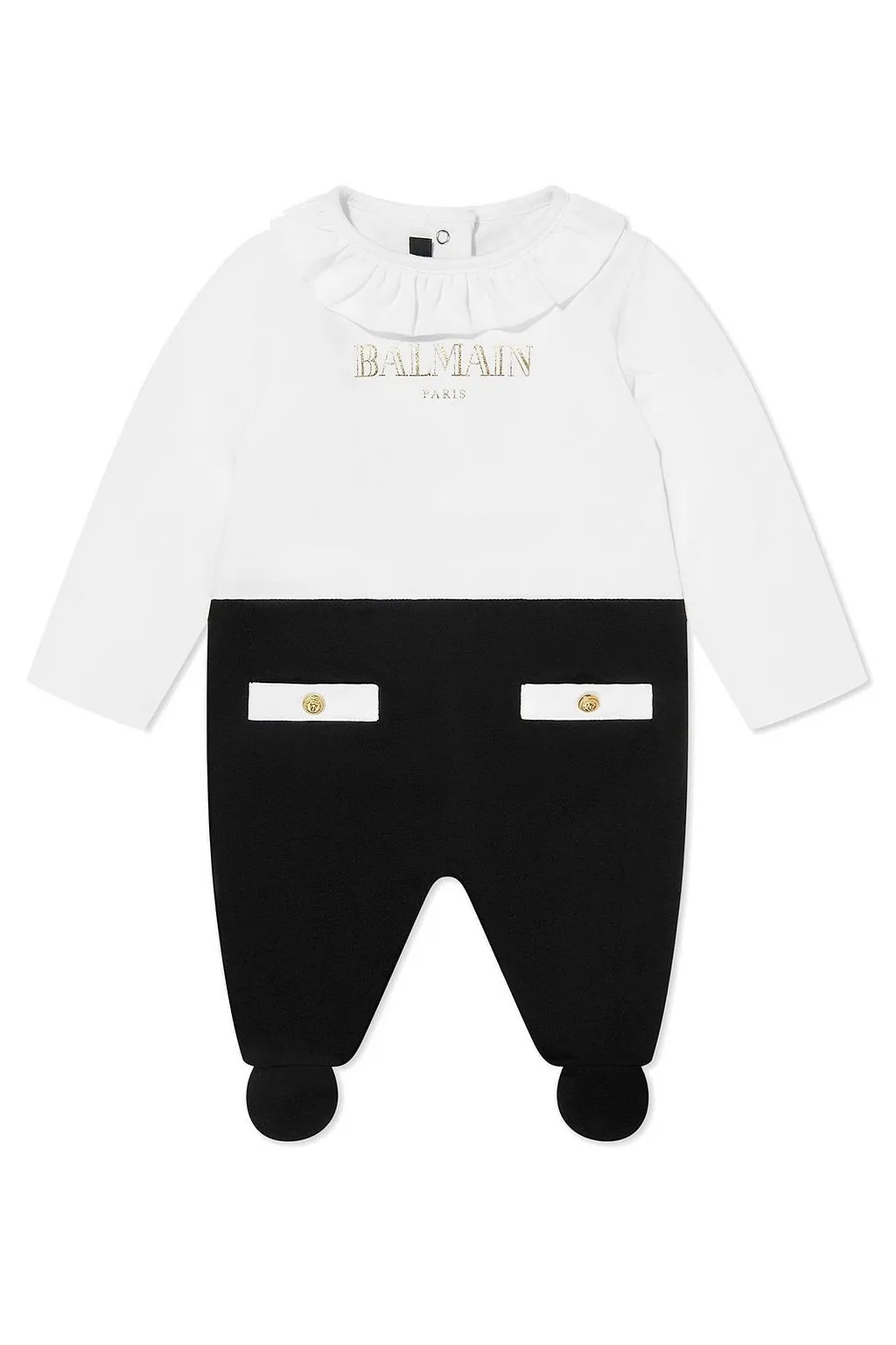Balmain Kids Color-Block Babygrow Set