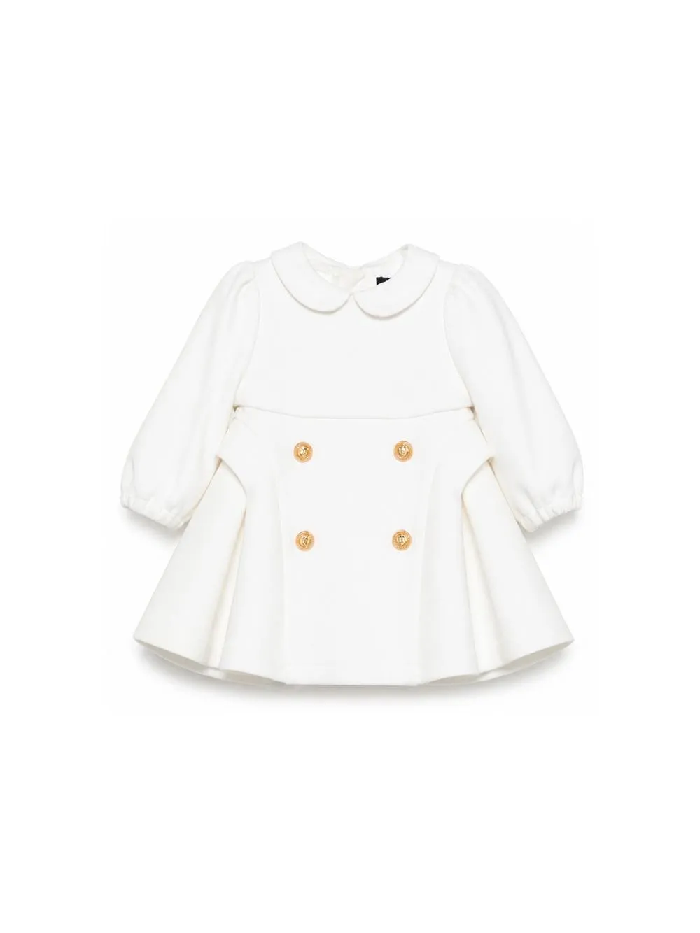 Balmain Kids Double-Breasted Crewneck Dress