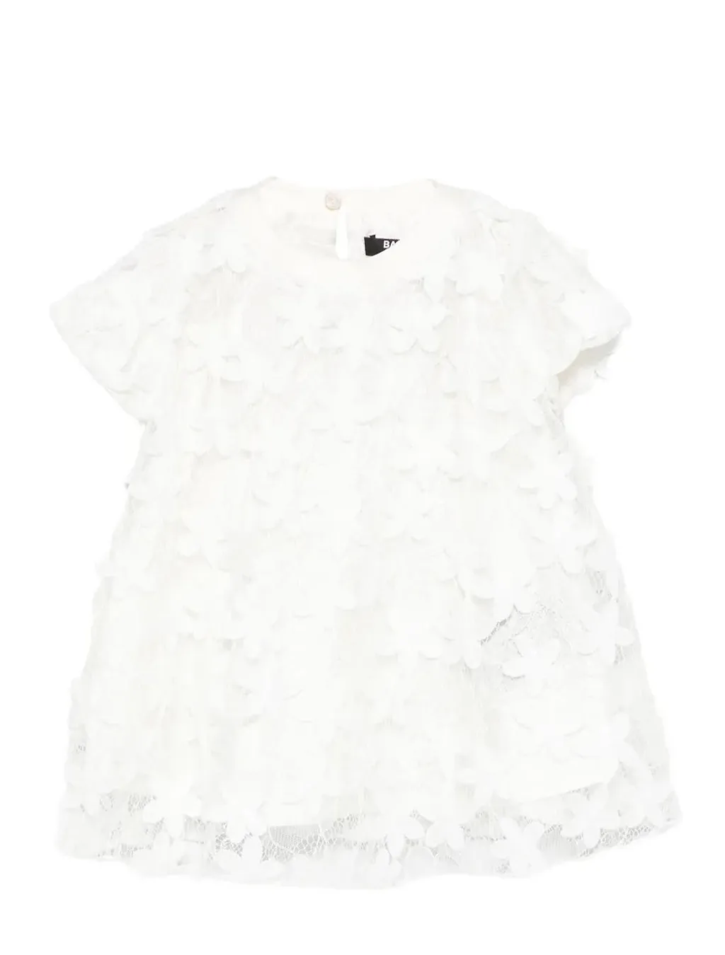 Balmain Kids Floral Laced Dress