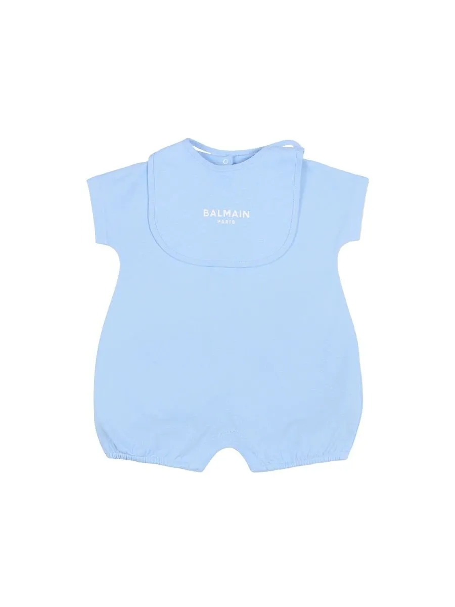 Balmain Kids Logo Bib Onesies