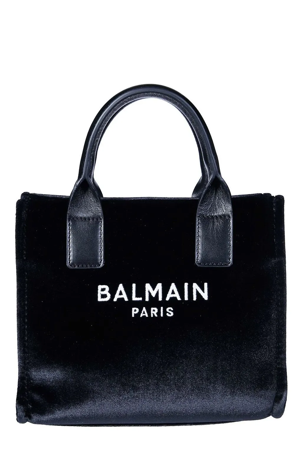 Balmain Kids Logo Embroidered Top Handle Bag