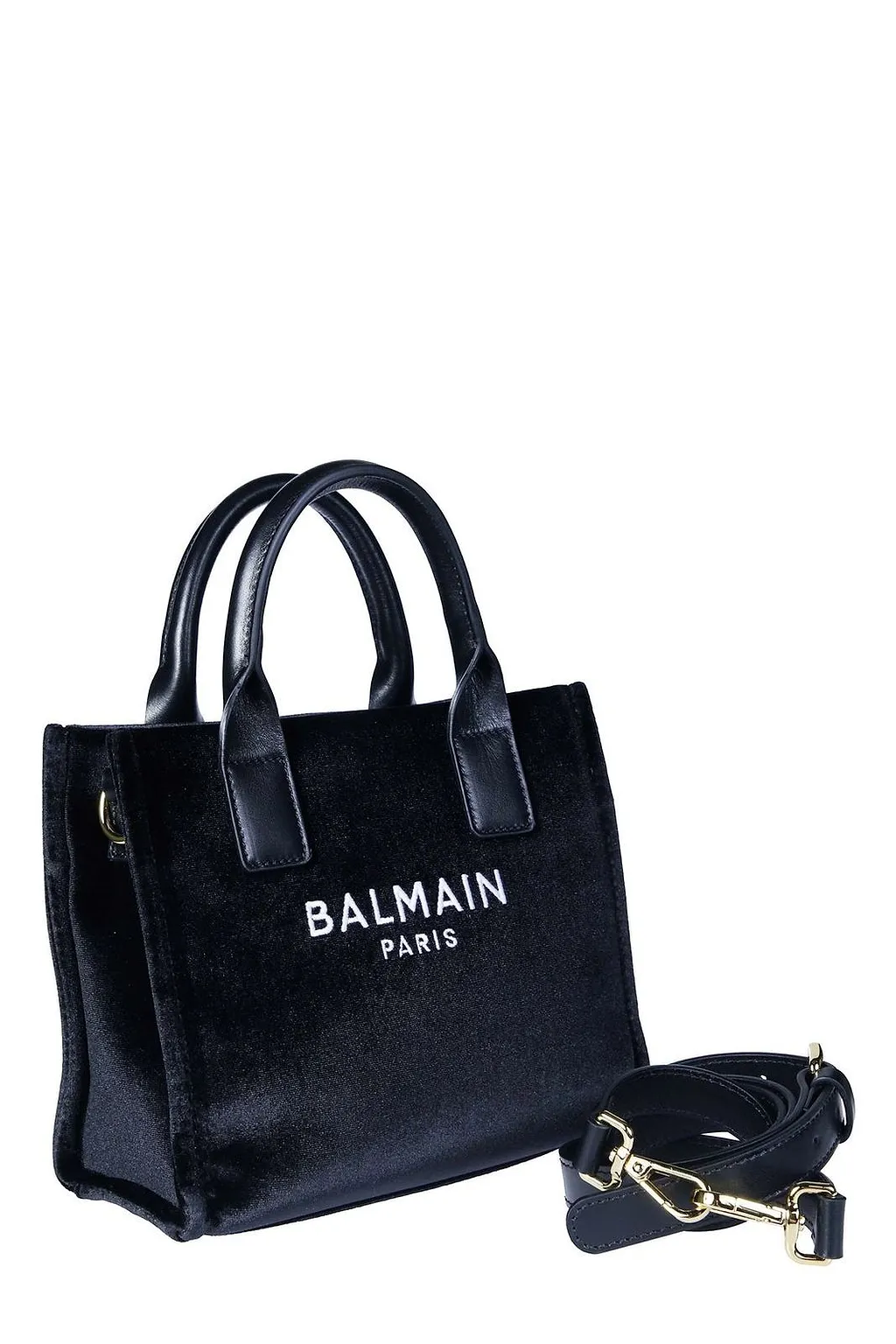 Balmain Kids Logo Embroidered Top Handle Bag