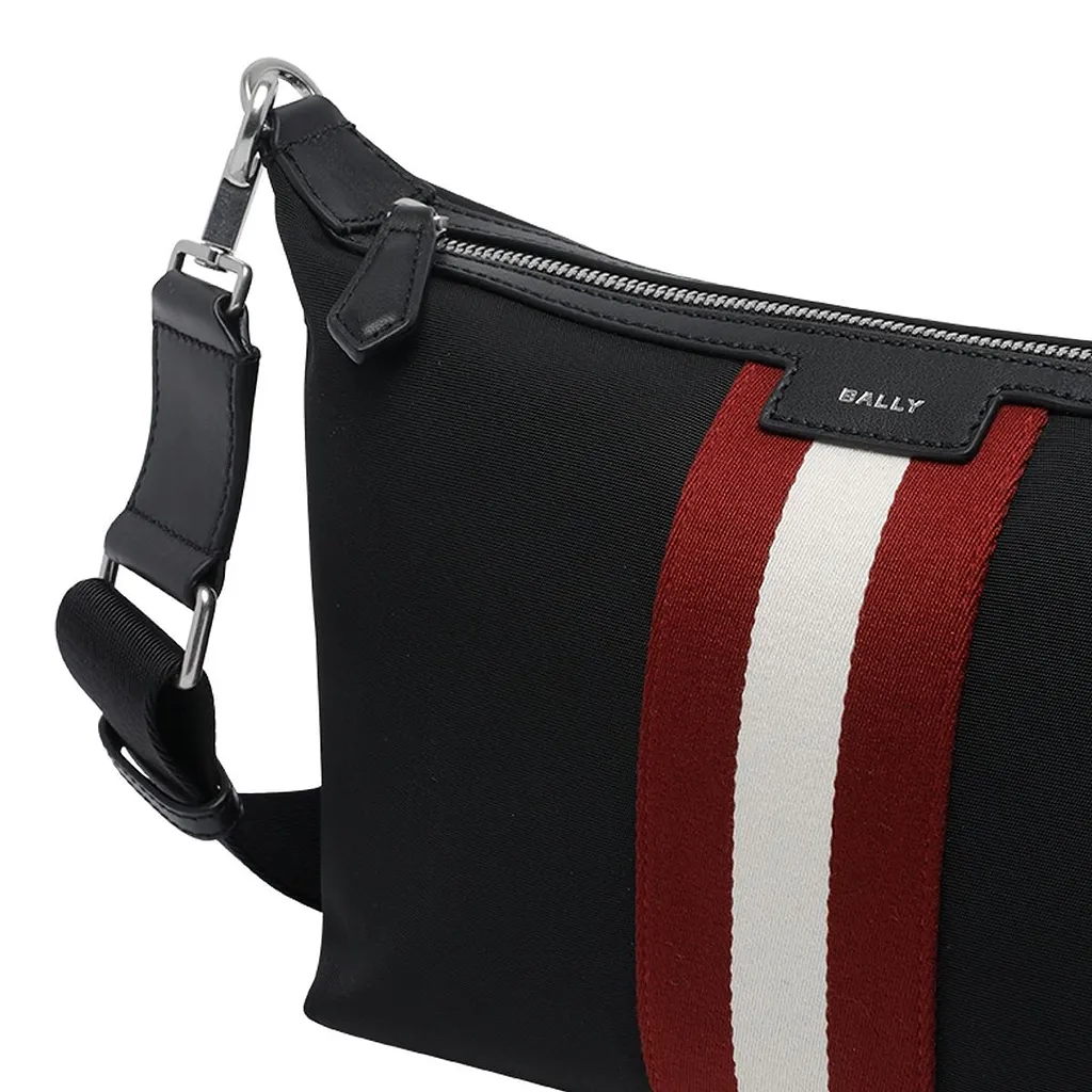 Bally Code Ribbon Zipped Shoulder Bag