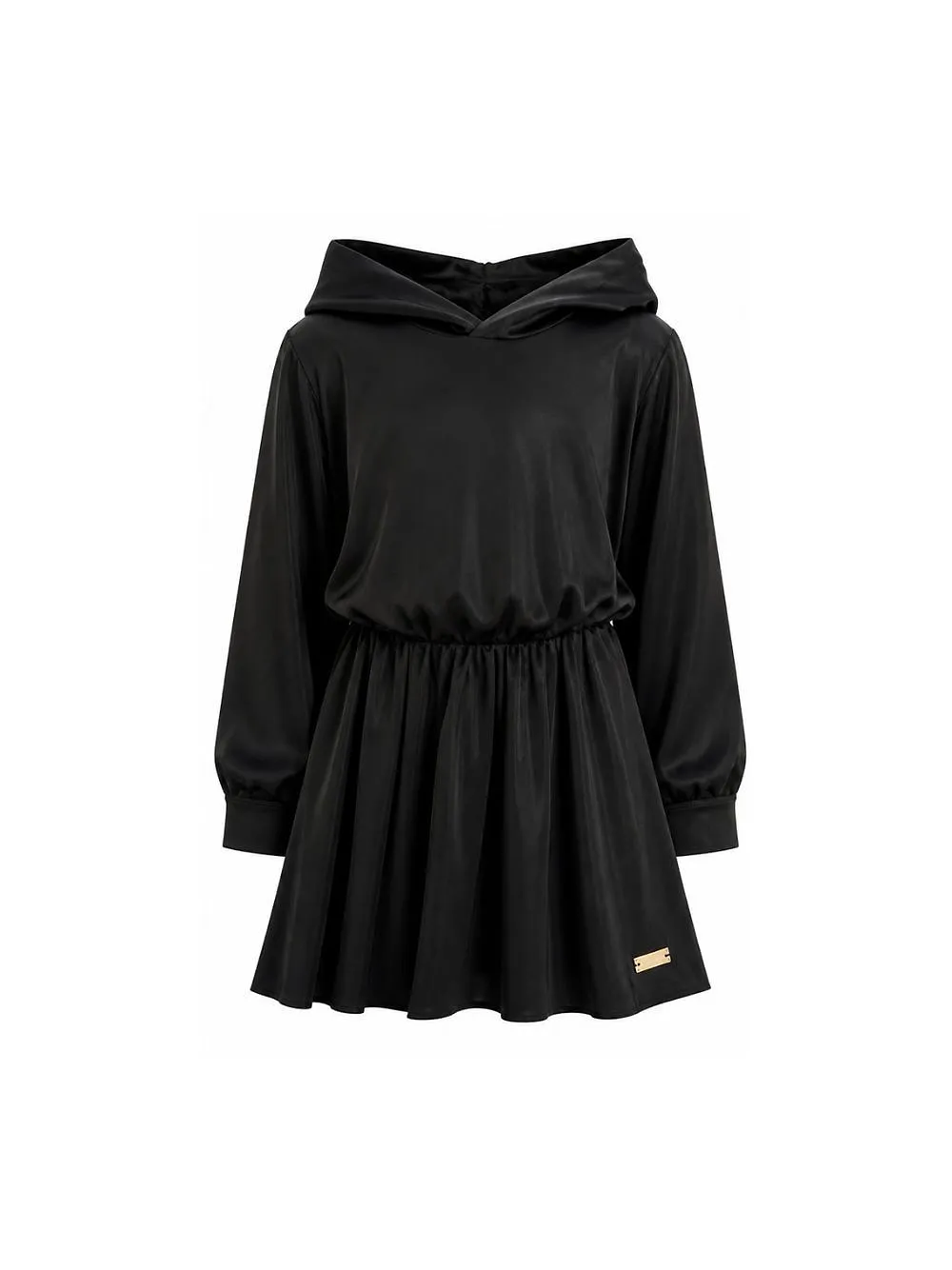 Balmain Kids Logo Plaque Hooded Dress