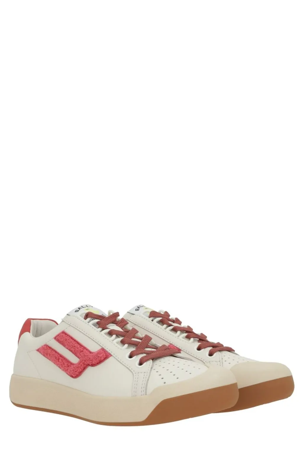 Bally Logo Flocked Low-Top Sneakers