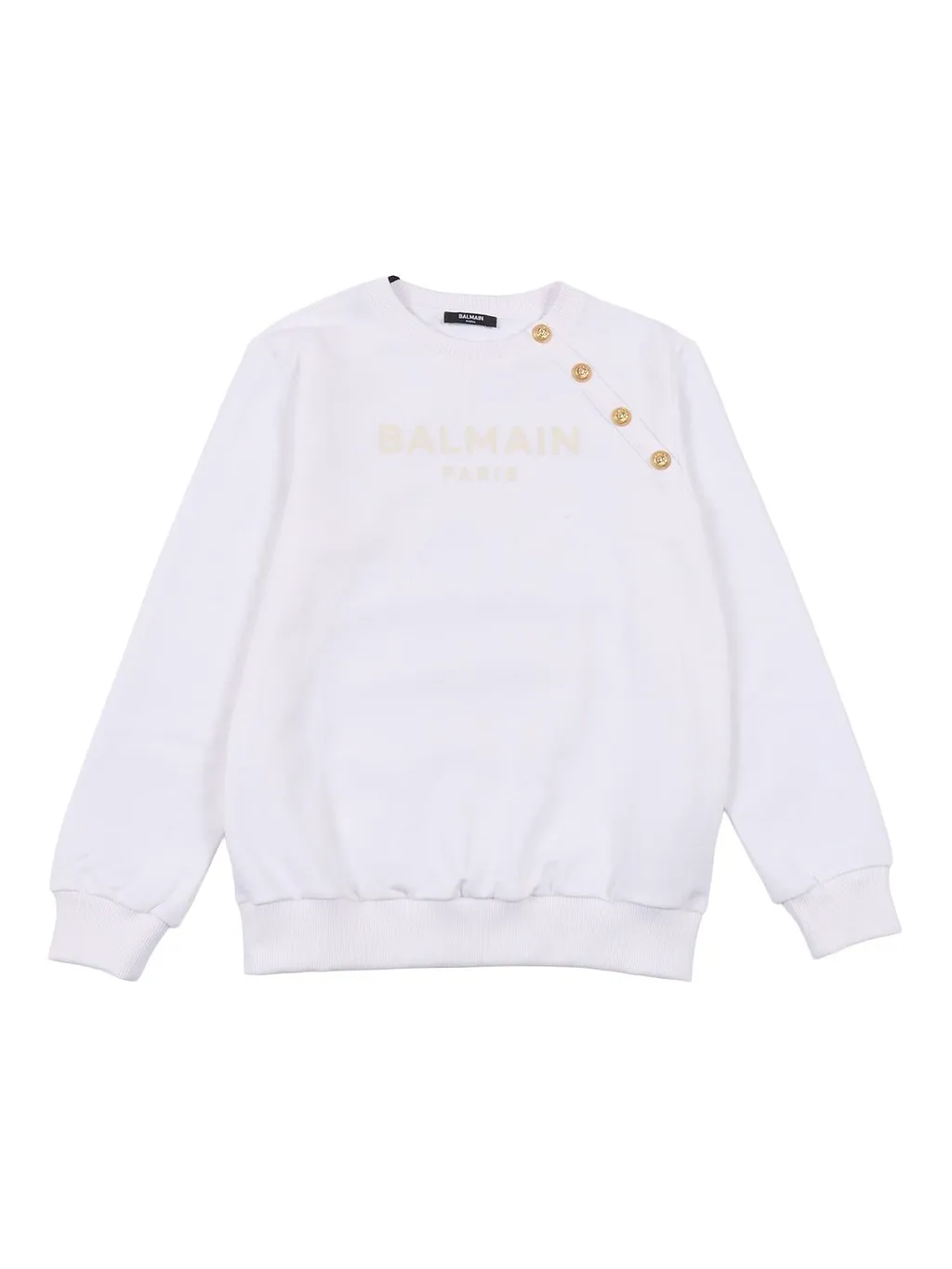 Balmain Kids Logo Printed Crewneck Sweatshirt