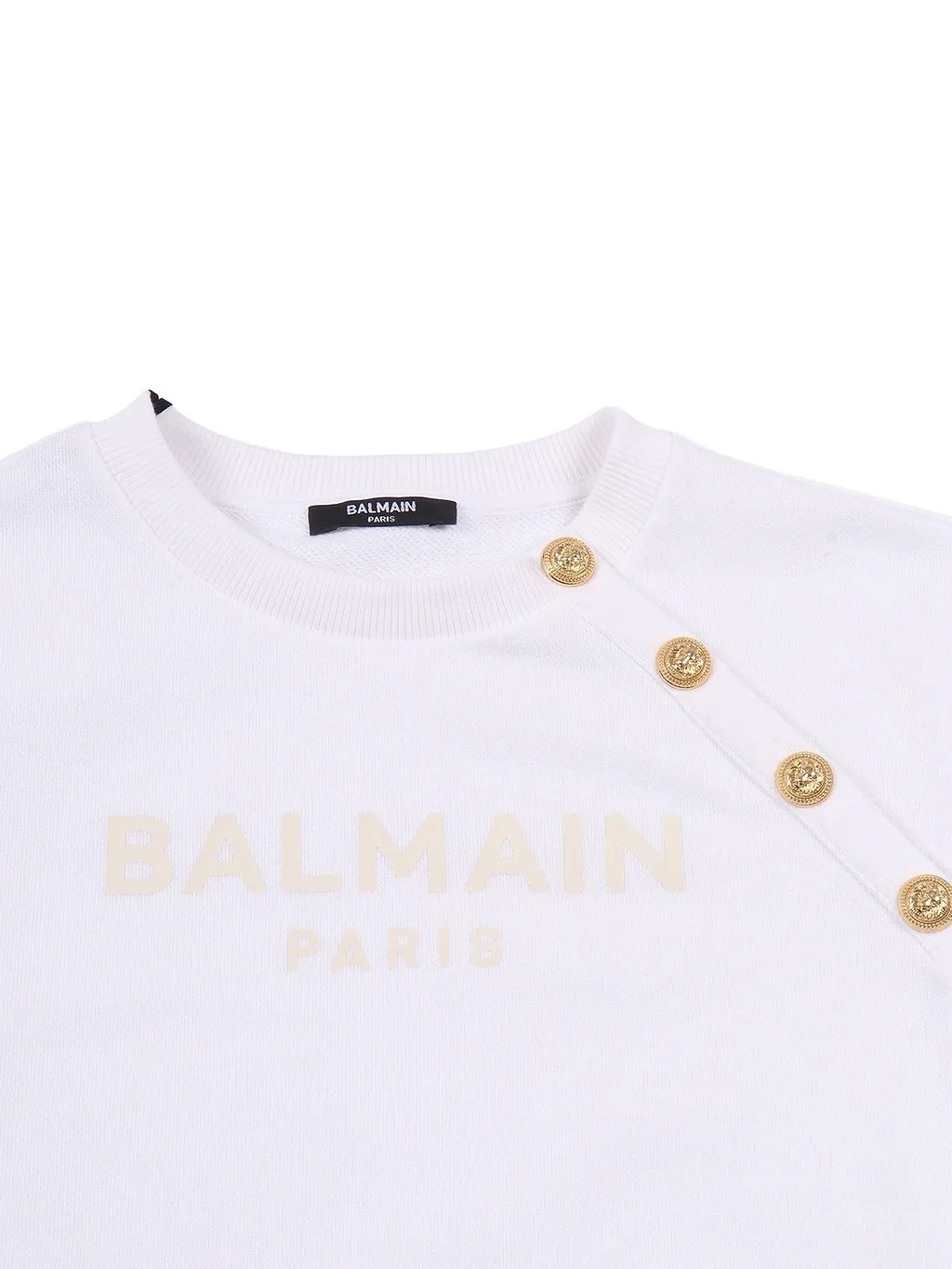 Balmain Kids Logo Printed Crewneck Sweatshirt