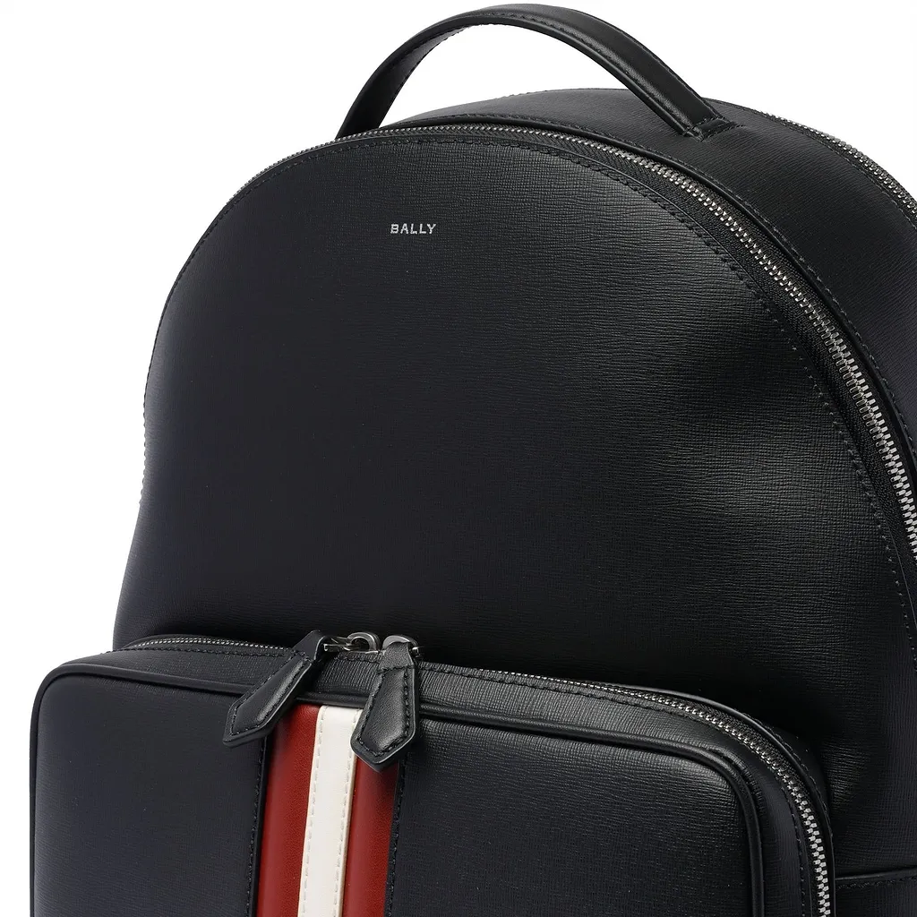Bally Logo Printed Zip-Up Backpack