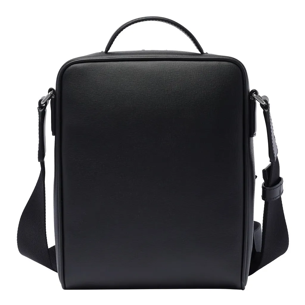 Bally Logo Printed Zip-Up Messenger Bag