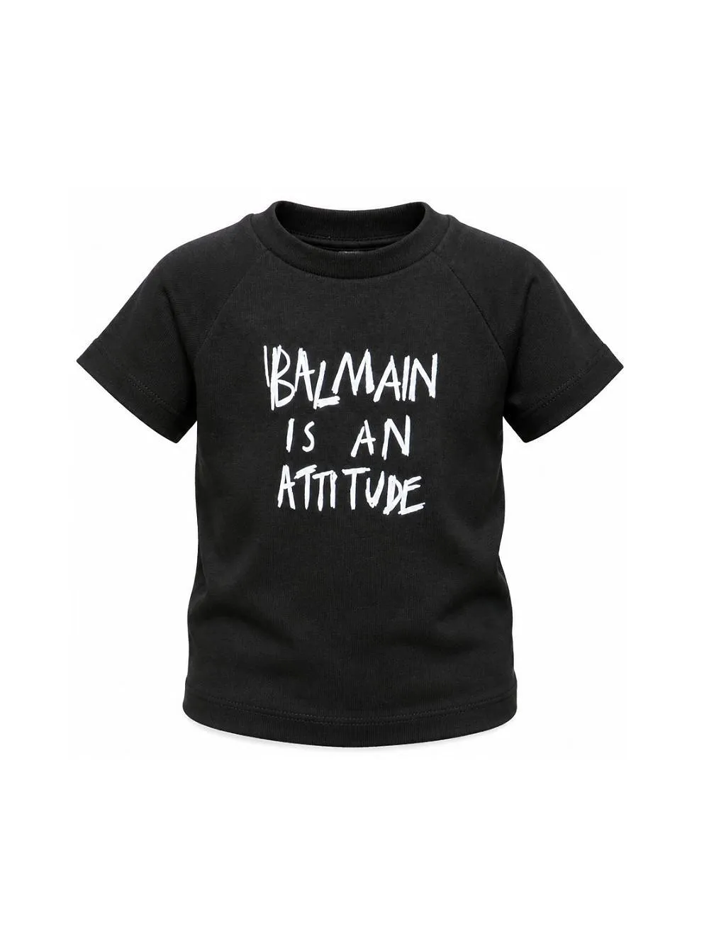 Balmain Kids Logo Printed Crewneck T-Shirt