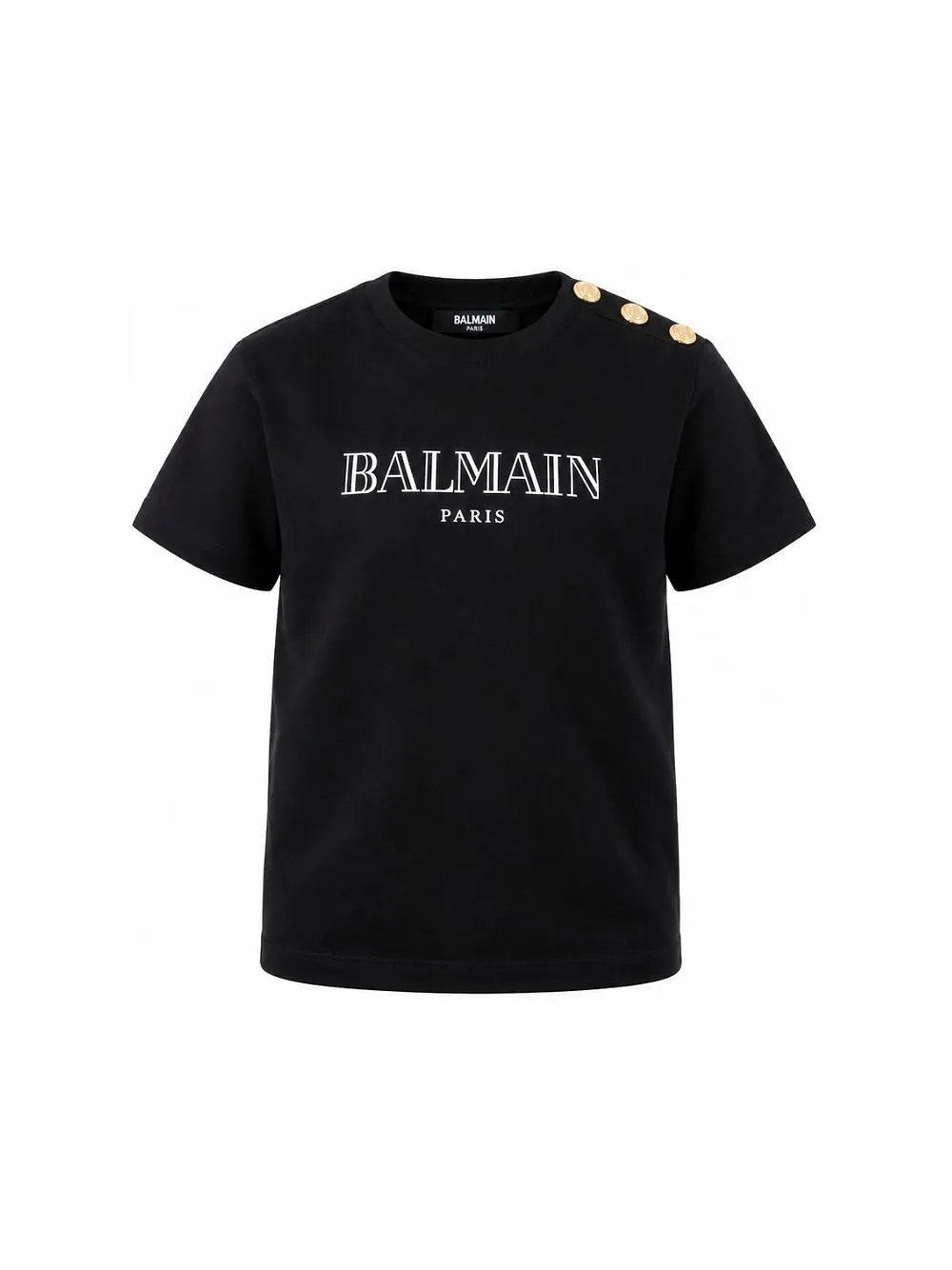 Balmain Kids Logo Printed Crewneck T-Shirt