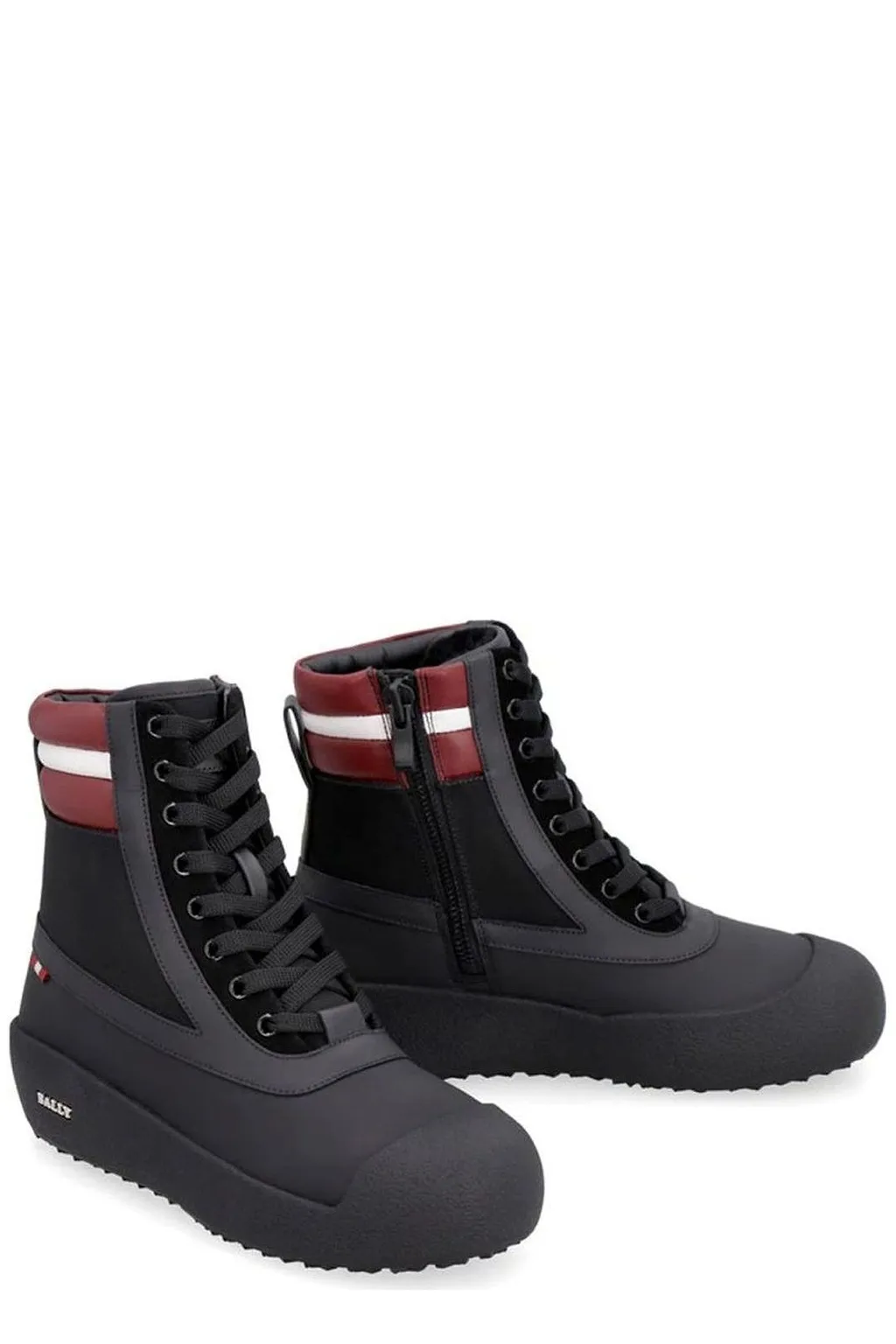 Bally Platform Lace-Up Ankle Boots