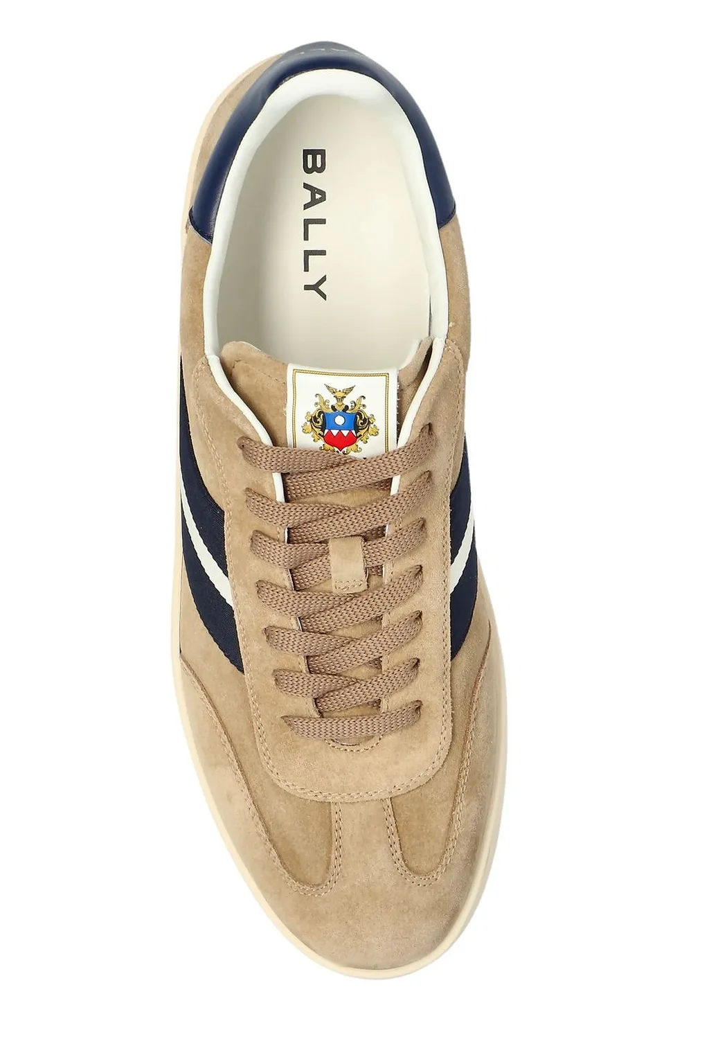 Bally Striped-Detail Lace-Up Sneakers