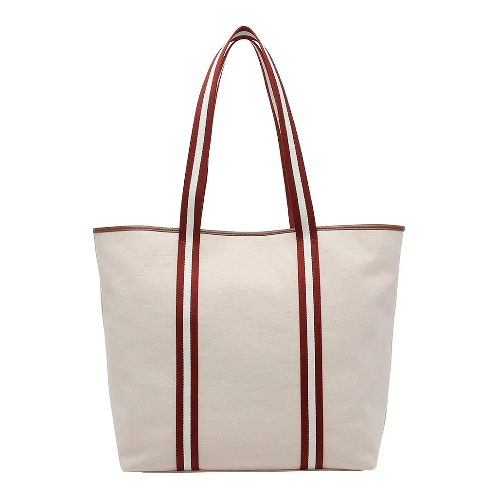 Bally Striped-Panel Top Handle Bag
