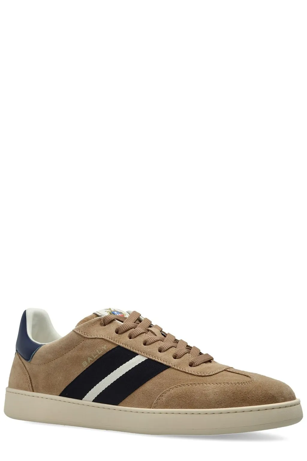Bally Striped-Detail Lace-Up Sneakers