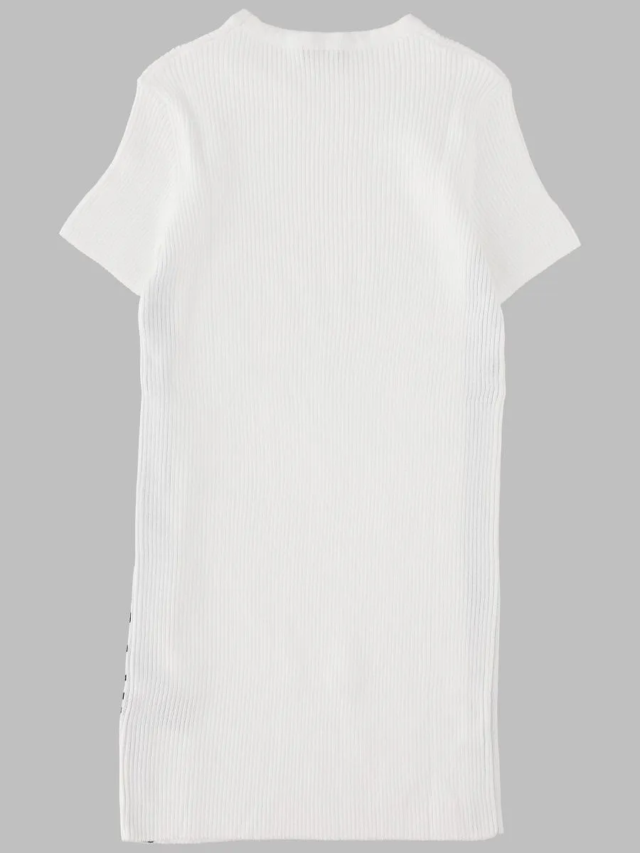 Balmain Kids Logo Ribbed Dress