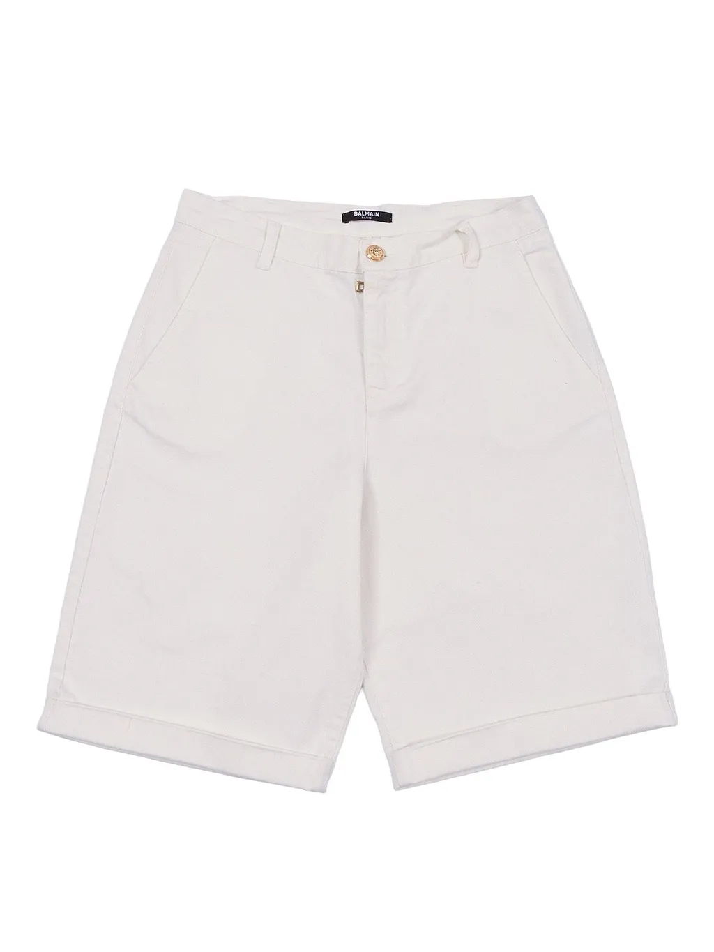 Balmain Kids Medusa Turned-Up Hem Shorts