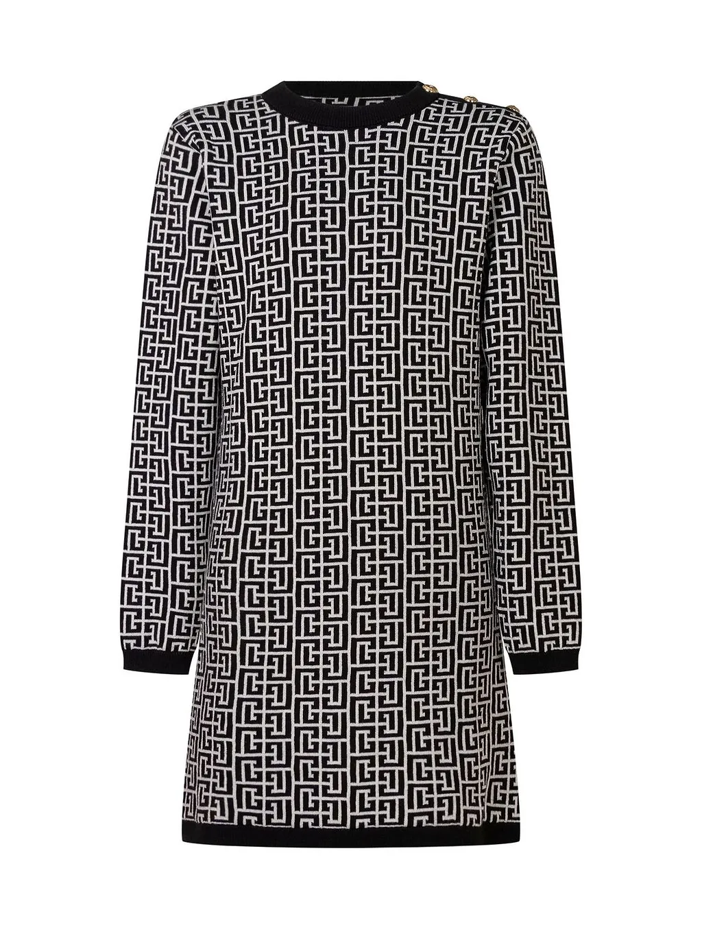 Balmain Kids Monogram Knitted Dress