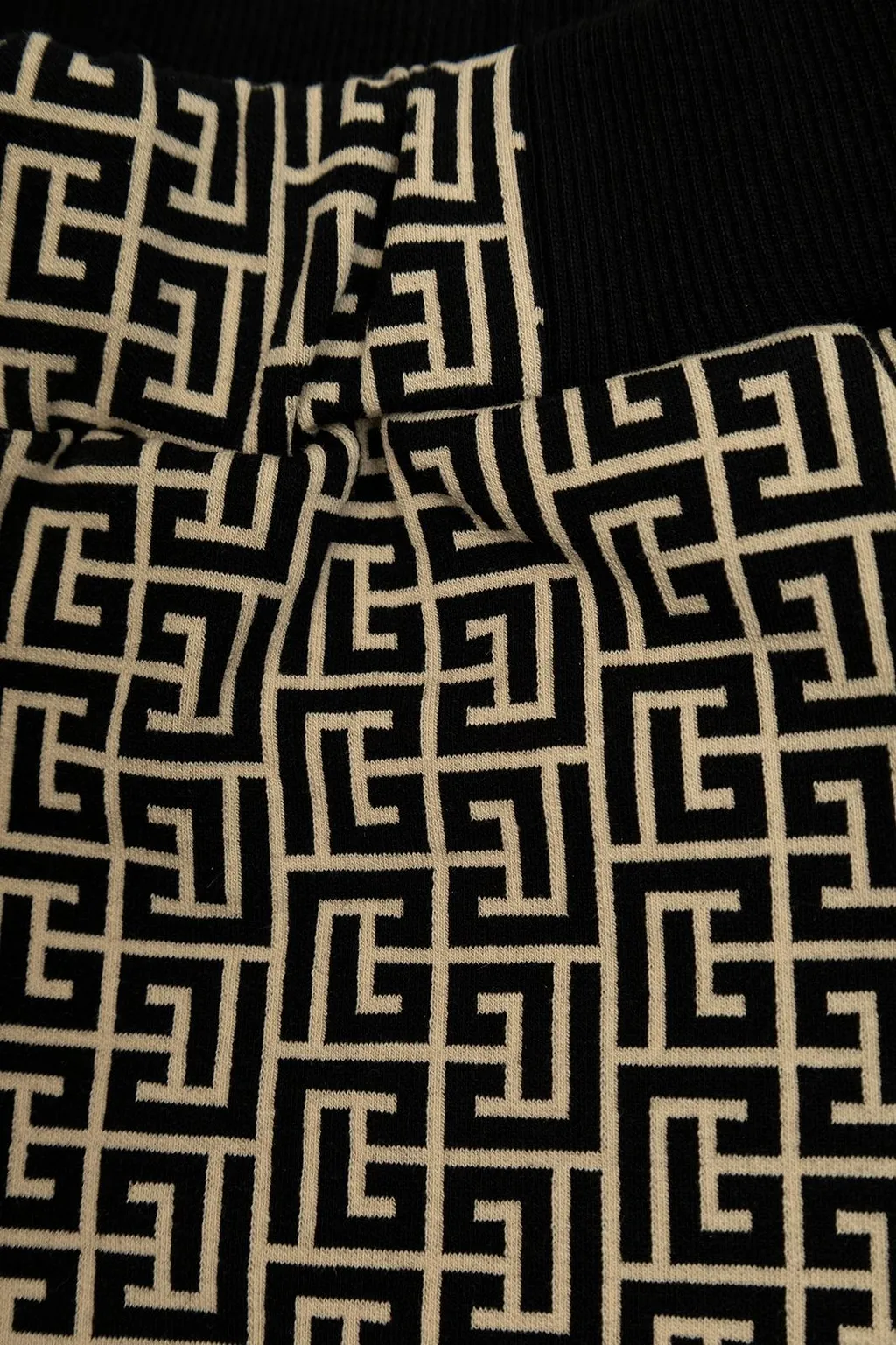 Balmain Kids Pb Labyrinth Jacquard Shorts