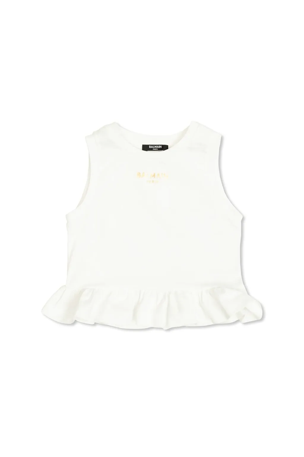 Balmain Kids Ruffle Detailed Top