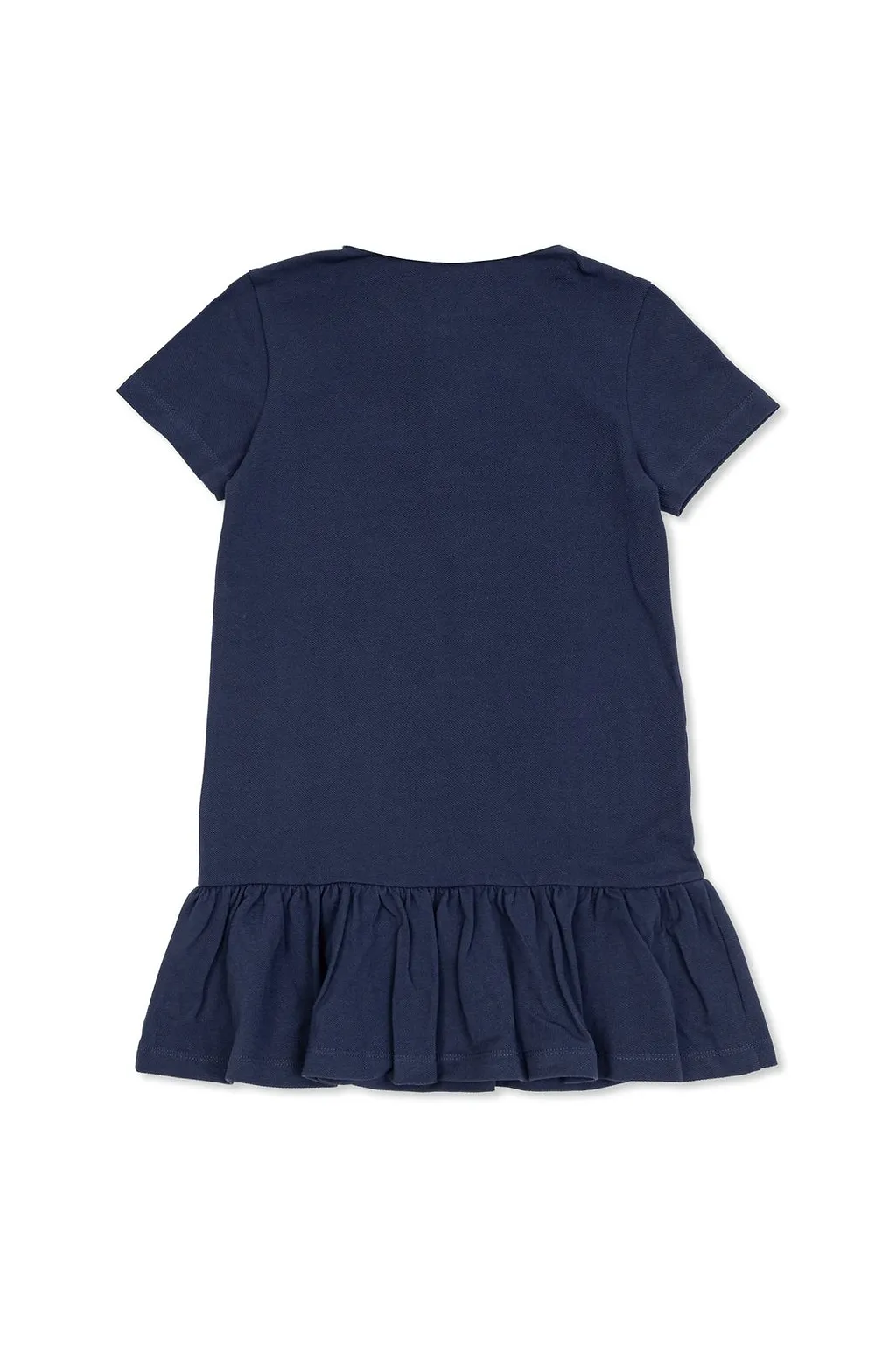 Balmain Kids Ruffled Hem Polo Dress