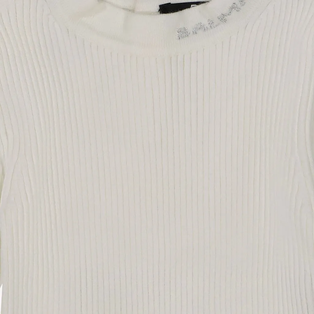 Balmain Kids Ruffled Trim Crewneck Jumper