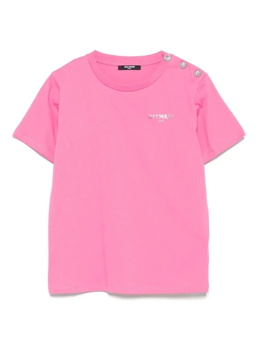 Balmain Kids Short-Sleeved Crewneck T-Shirt