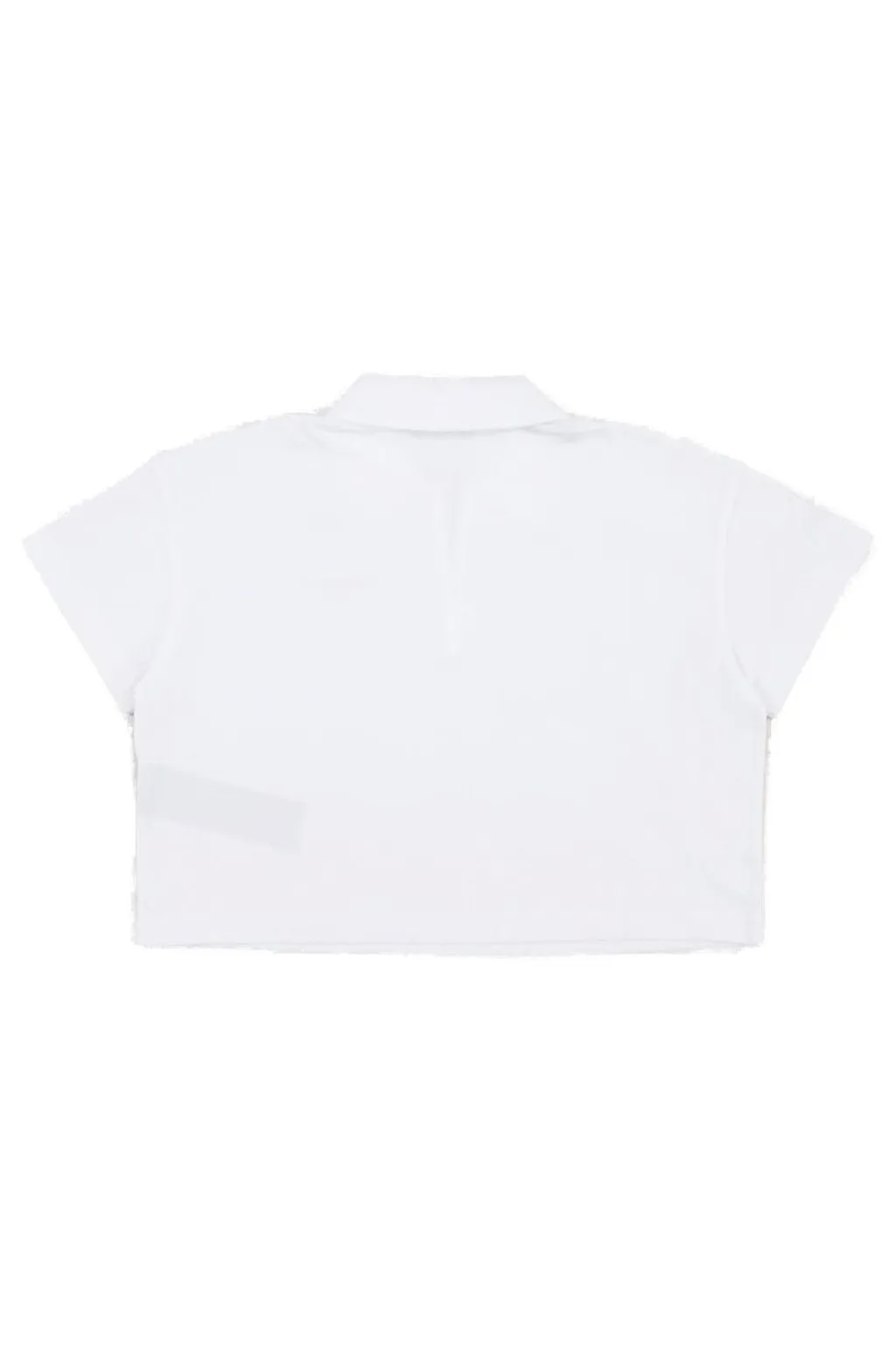 Balmain Kids Short-Sleeved Cropped Polo Top