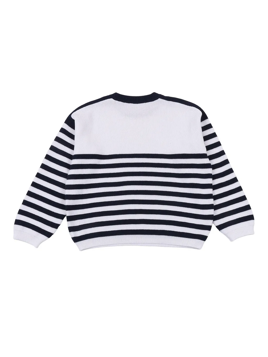 Balmain Kids Striped Crewneck Jumper