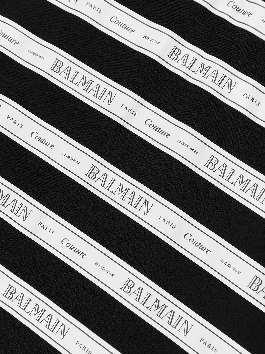 Balmain Kids Striped Logo Jersey T-Shirt
