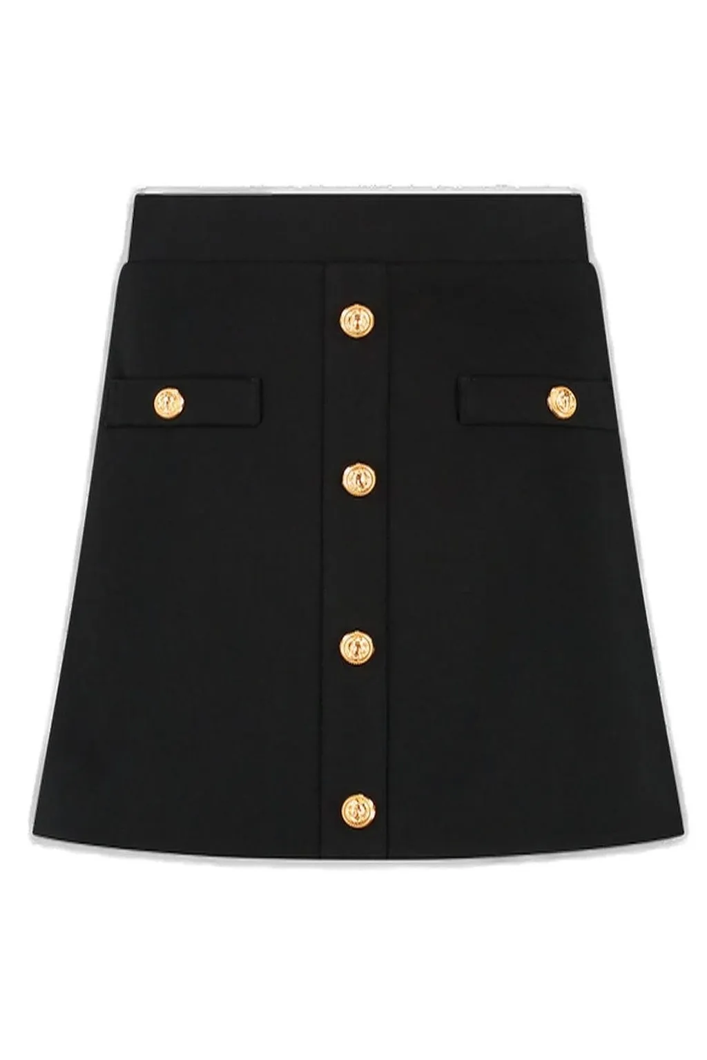 Balmain Kids Zipped Mini Skirt