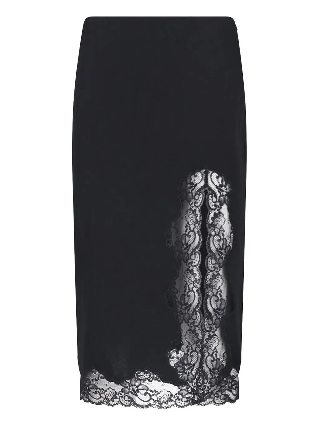 Balmain Lace Detailed Midi Skirt