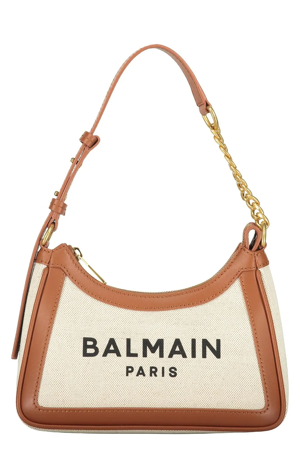 Balmain Logo Canvas Shoulder Bag
