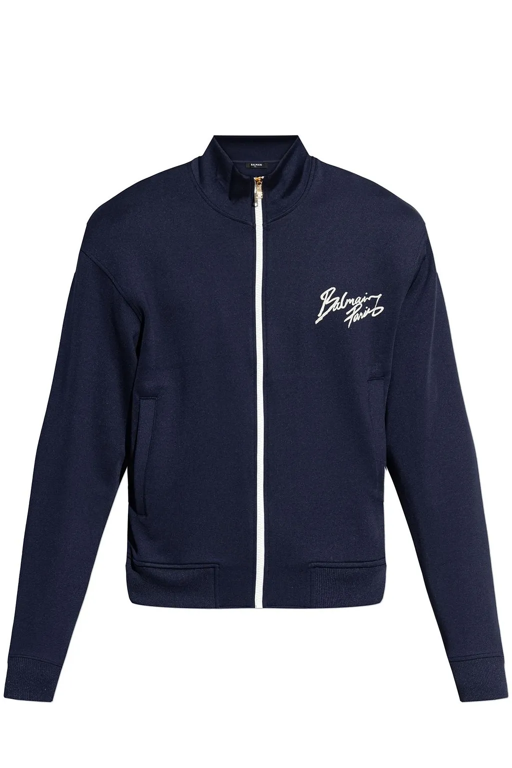 Balmain Logo Detailed Zip-Up Sweatshirt