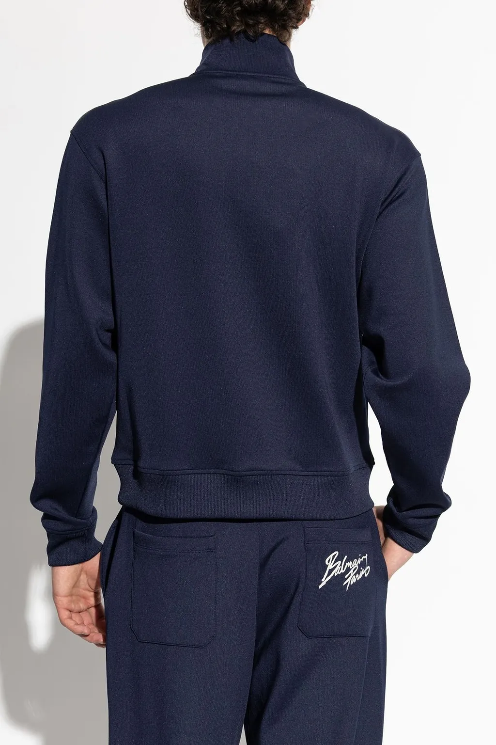 Balmain Logo Detailed Zip-Up Sweatshirt