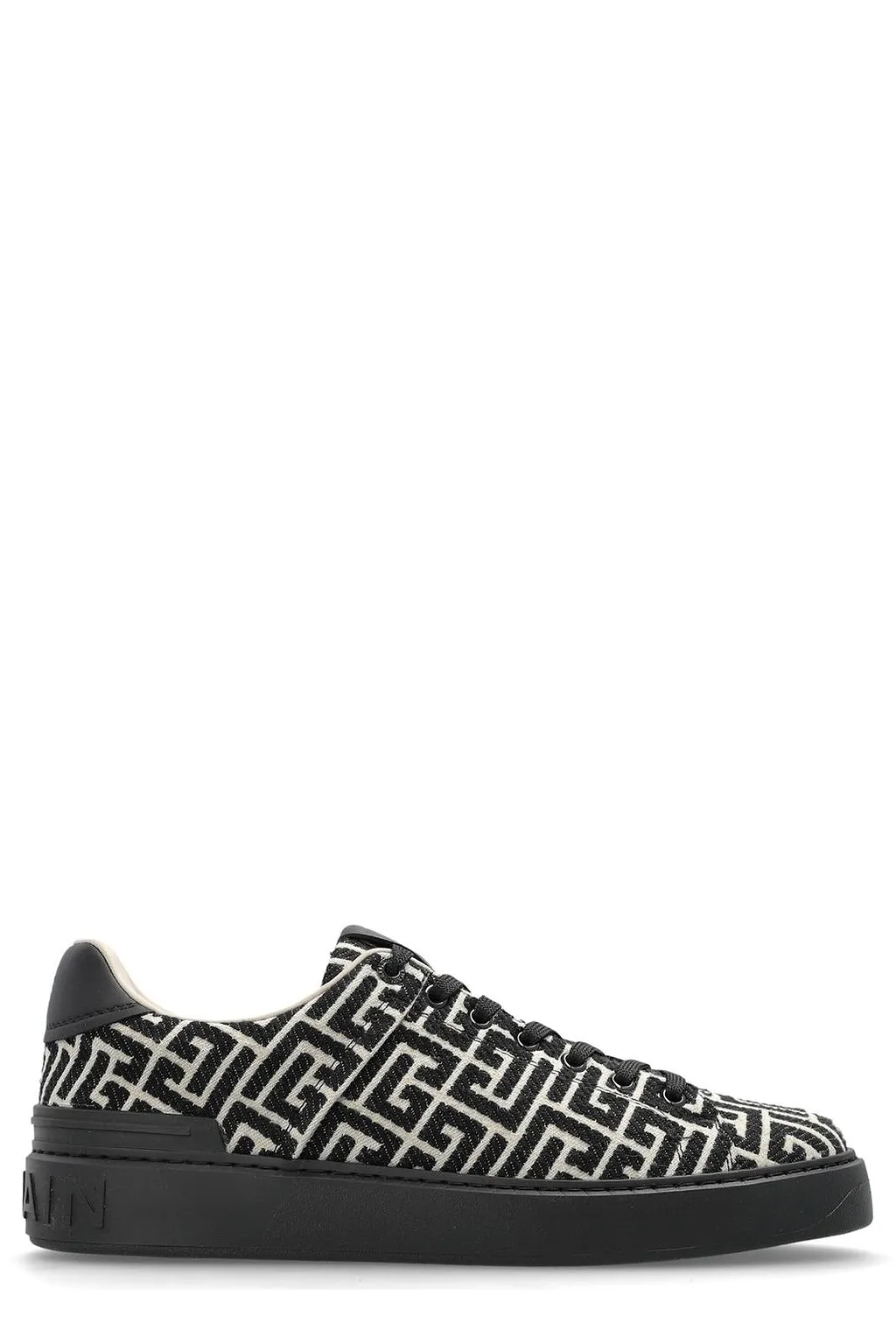 Balmain B Court Monogram Low-Top Sneakers
