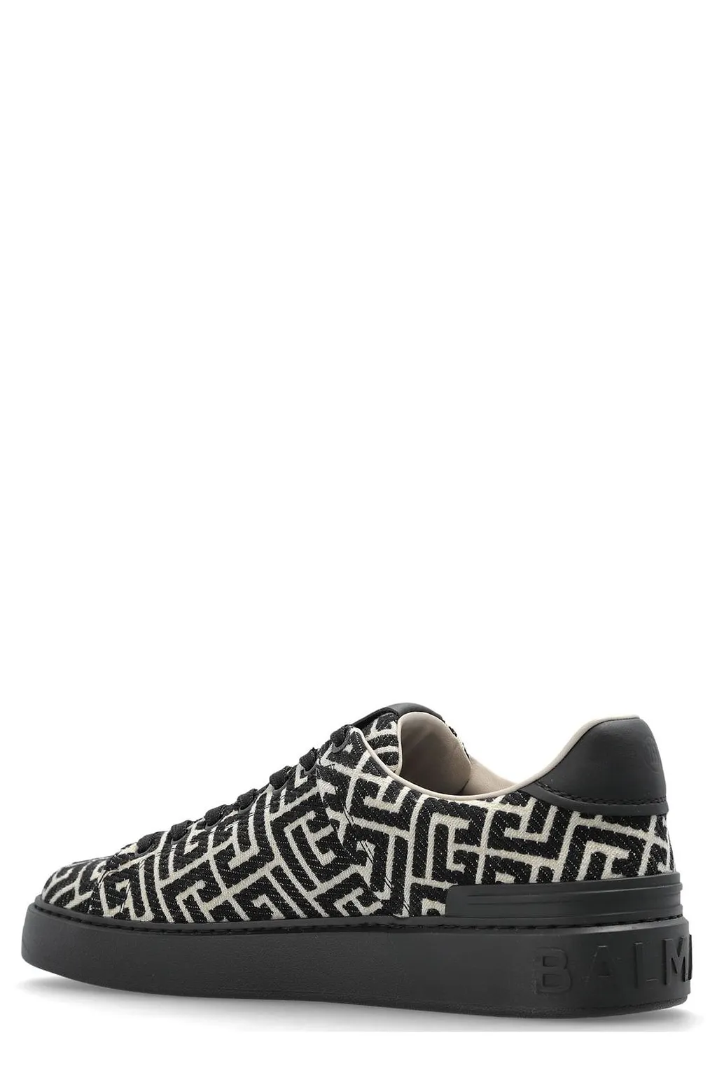 Balmain B Court Monogram Low-Top Sneakers