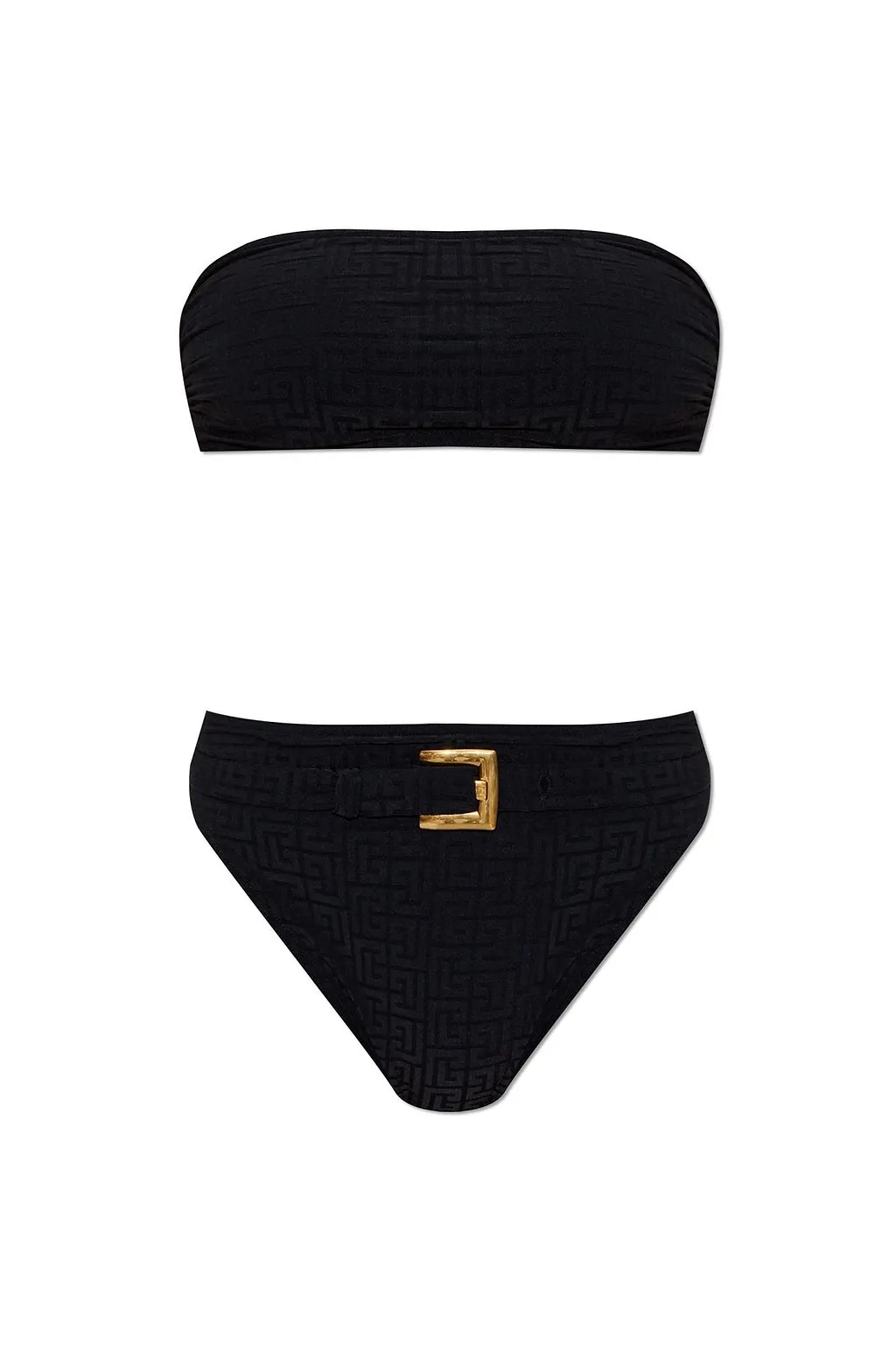 Balmain Logo Monogram Two Piece Swimsuit