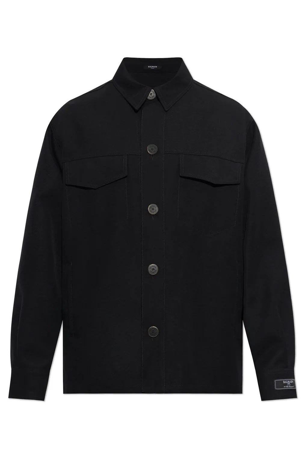 Balmain Button-Front Shirt Jacket