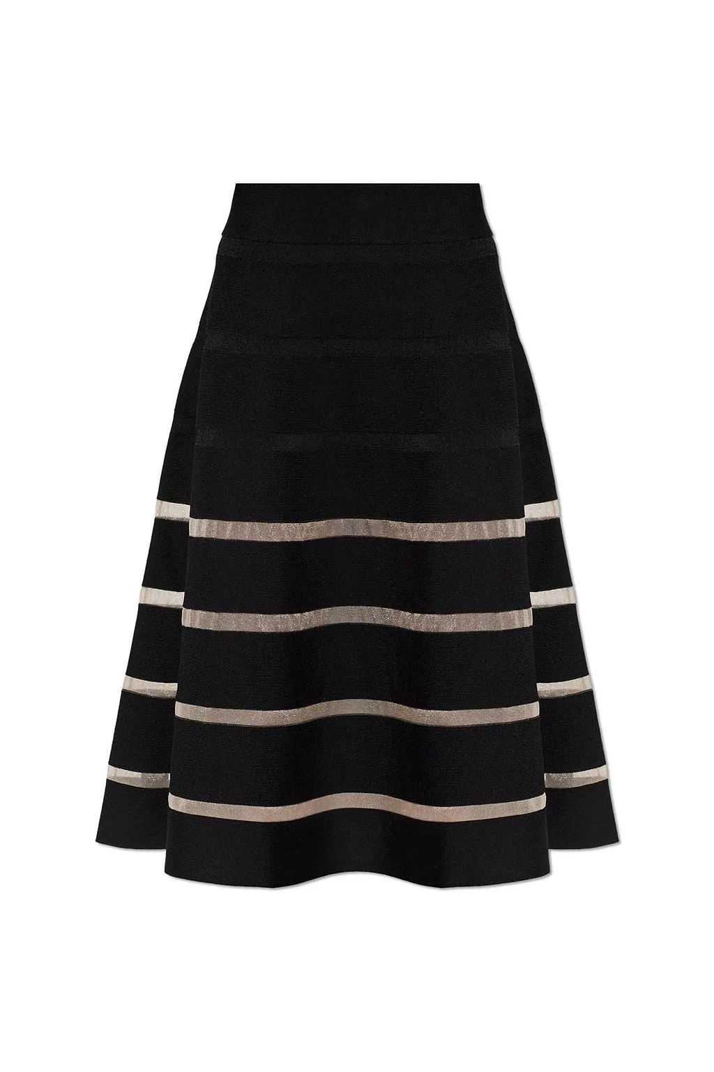 Balmain Panelled Flared Skirt