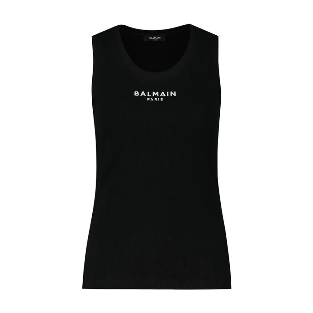 Balmain Paris Embroidered Vest Top