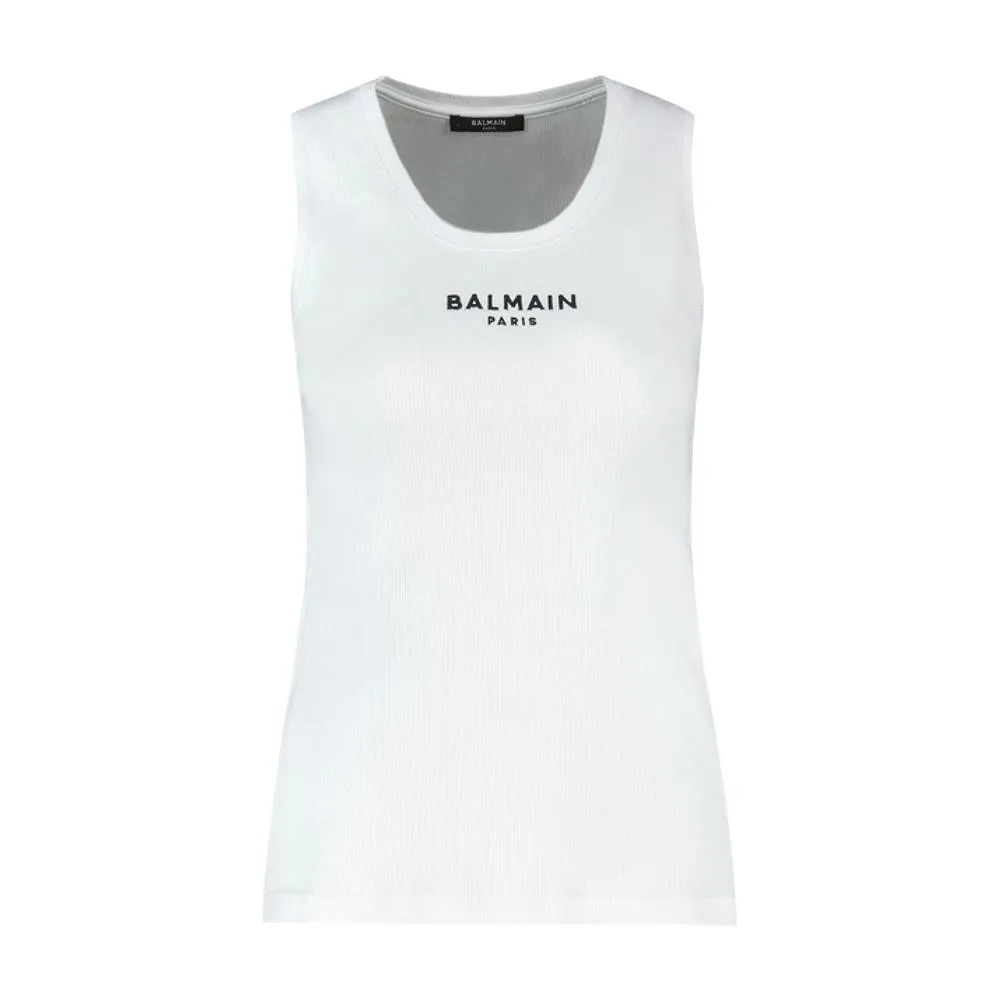 Balmain Paris Embroidered Vest Top