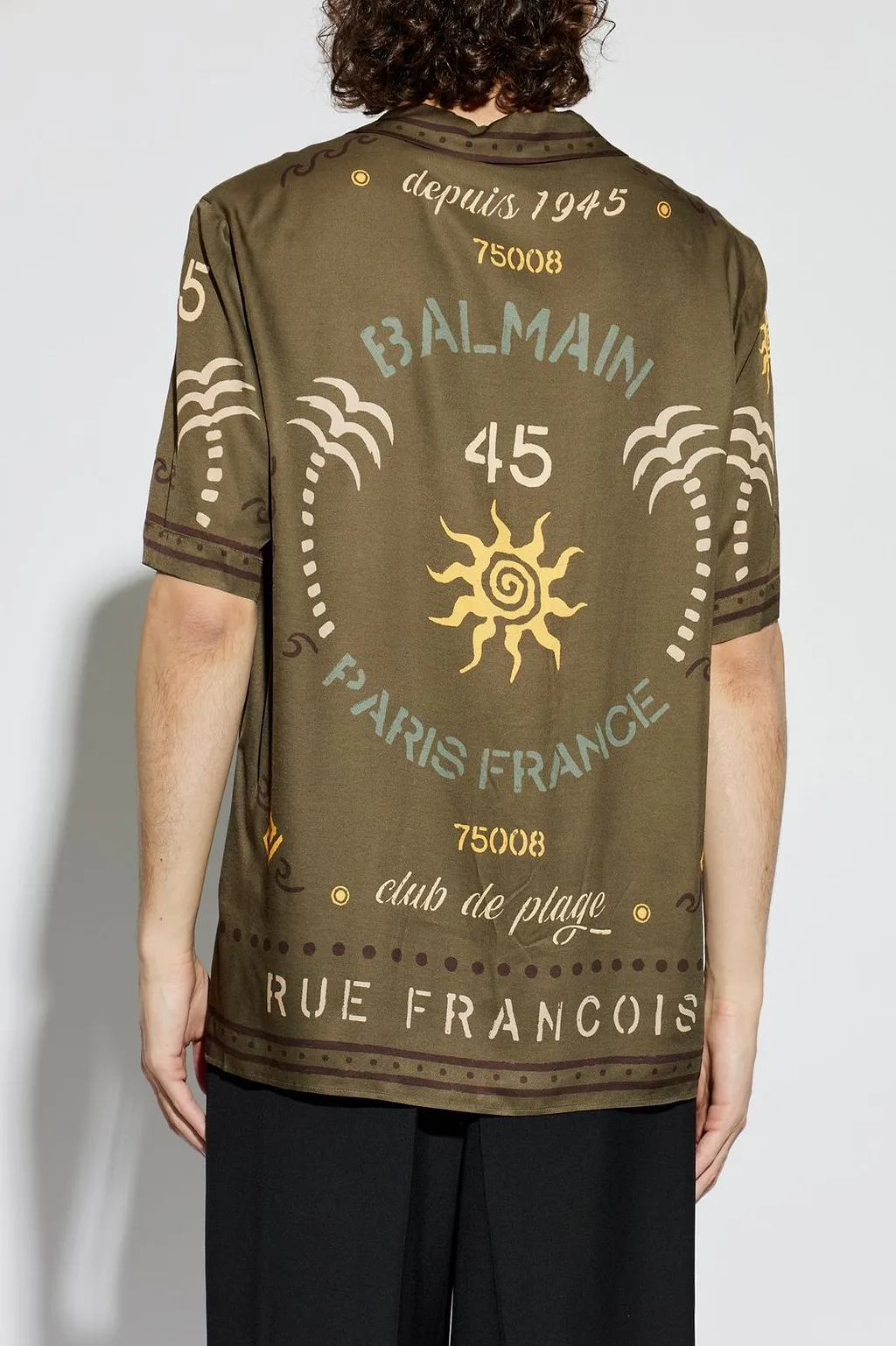 Balmain Printed Short Sleeve Shirt