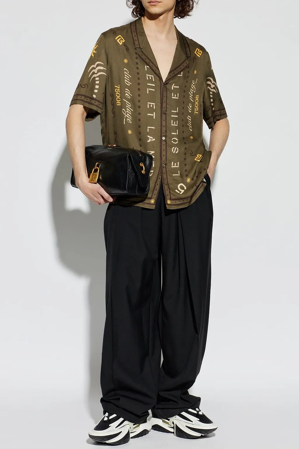 Balmain Printed Short Sleeve Shirt