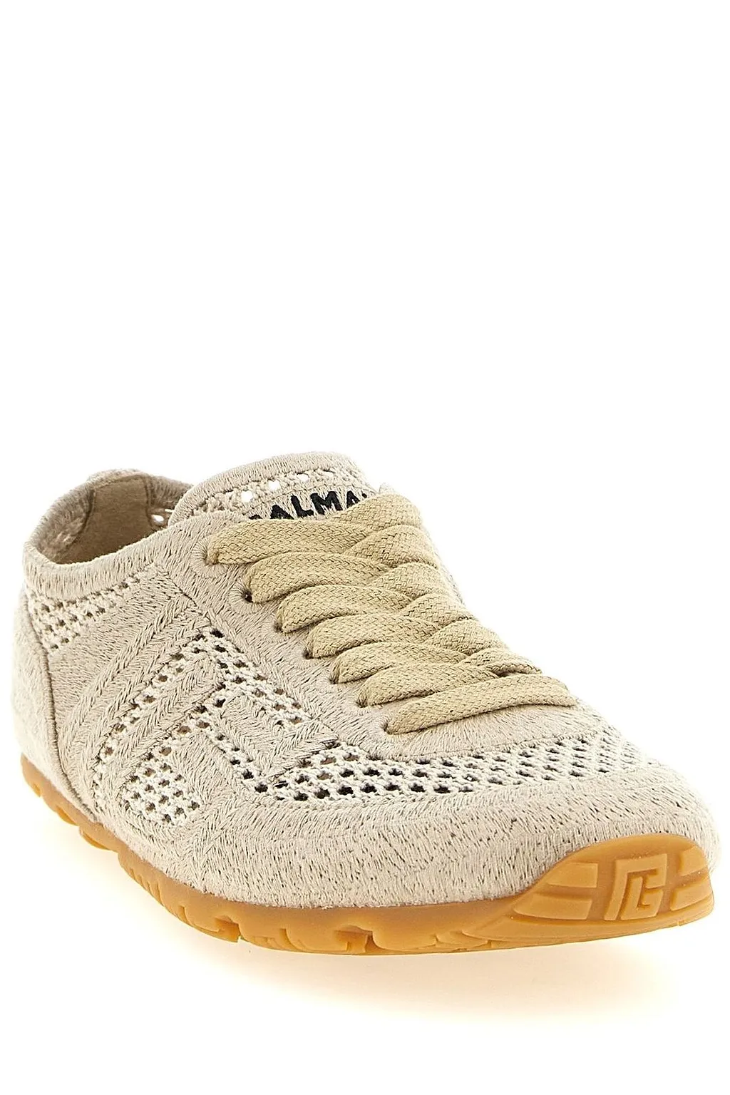 Balmain Racer 45 Macramé Low-Top Sneakers