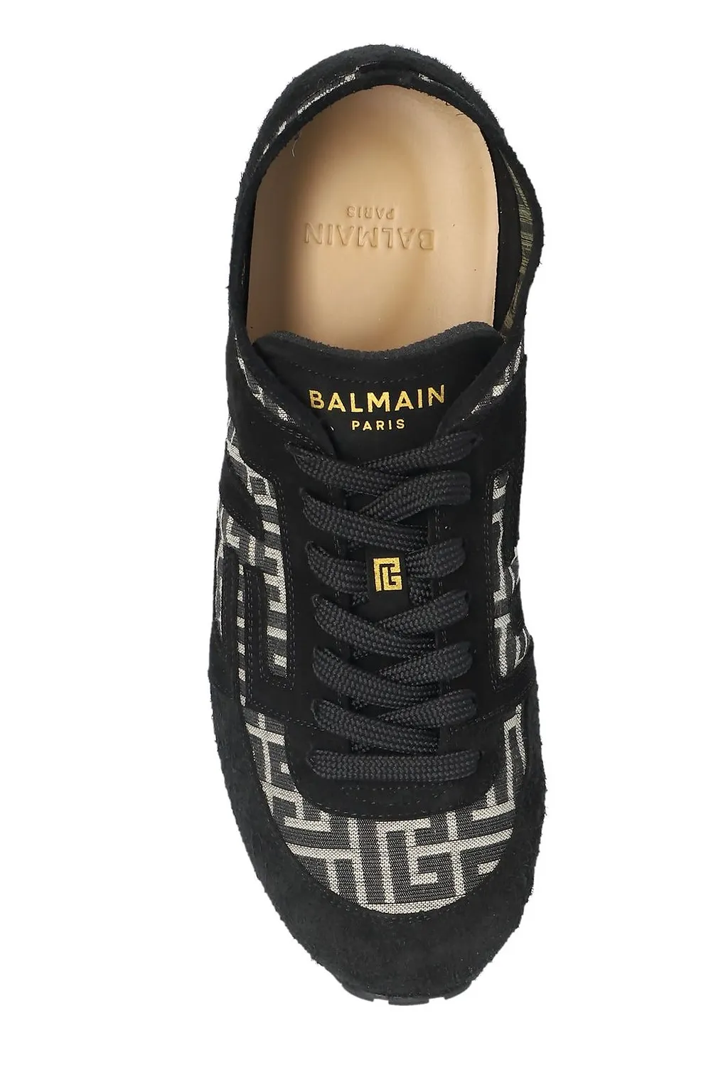 Balmain Racer 45 Monogram Low-Top Sneakers