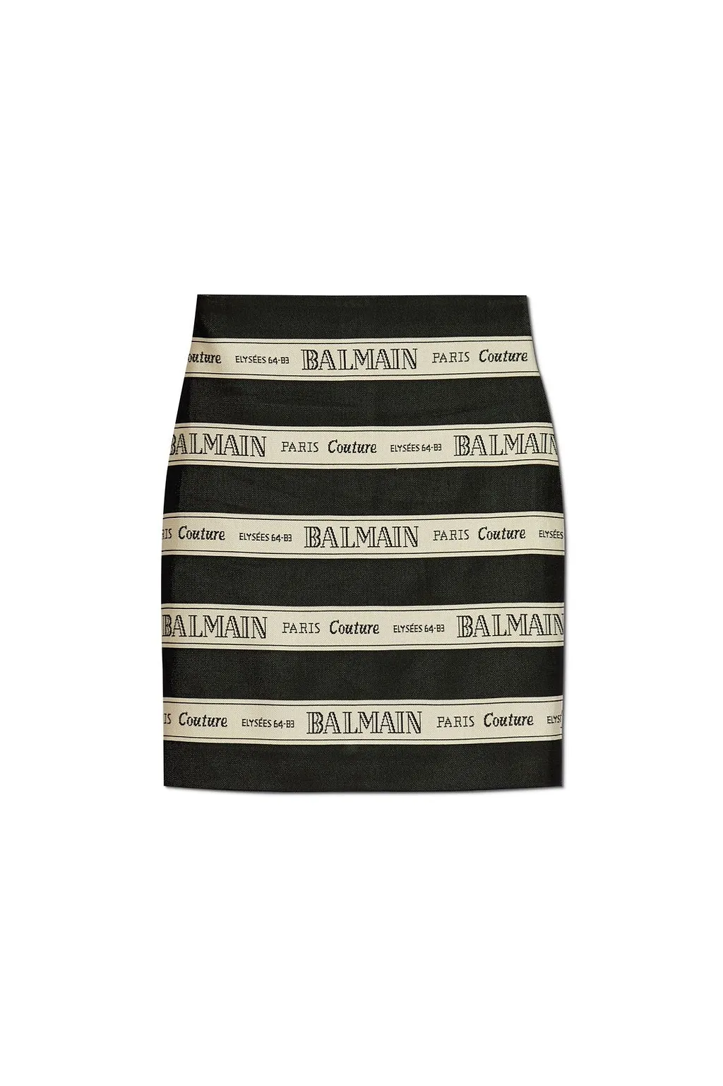 Balmain Ribbon Motif Short Jacquard Skirt