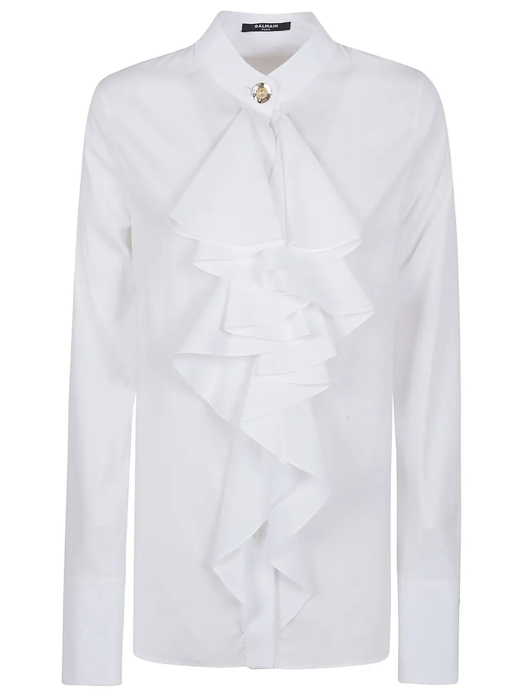 Balmain Ruffled Long-Sleeved Shirt