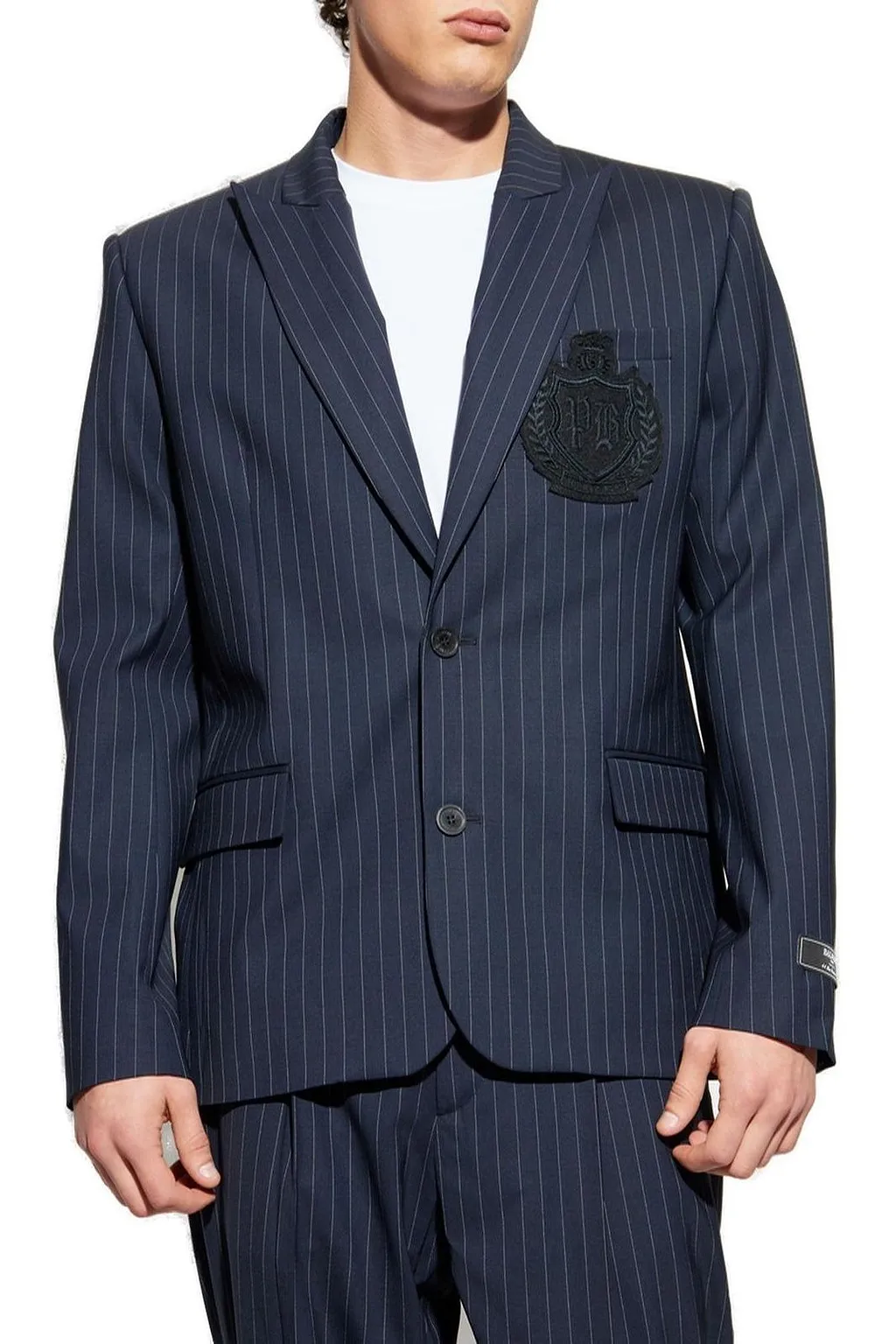 Balmain Single Breasted Striped Blazer